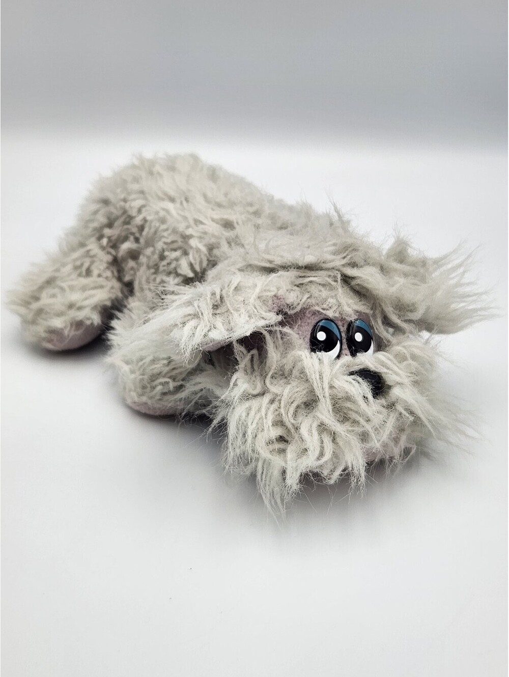 Tonka Pound Puppy Furries Grey Shaggy Dog Plush Stuffed Animal Toy 8" - C5
